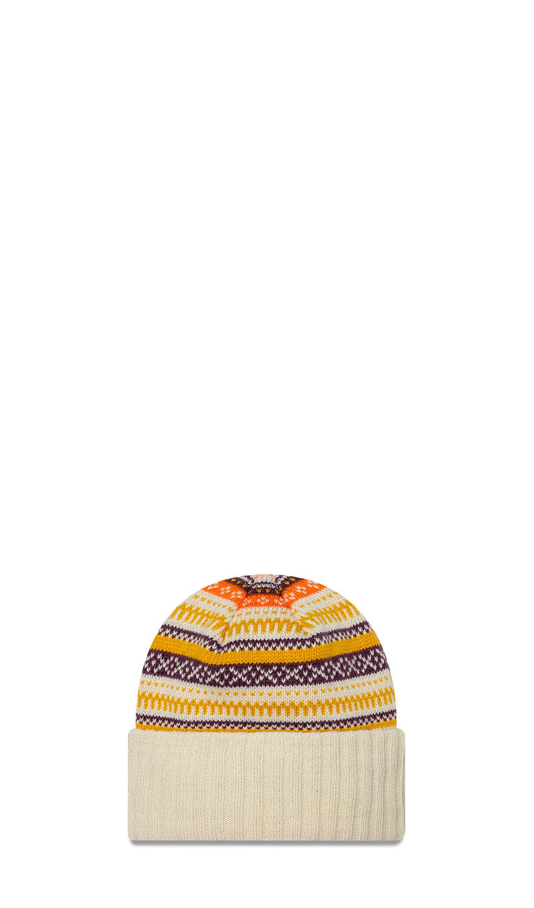 NEW ERA - Berretto donna 'Fair Isle' bianco
