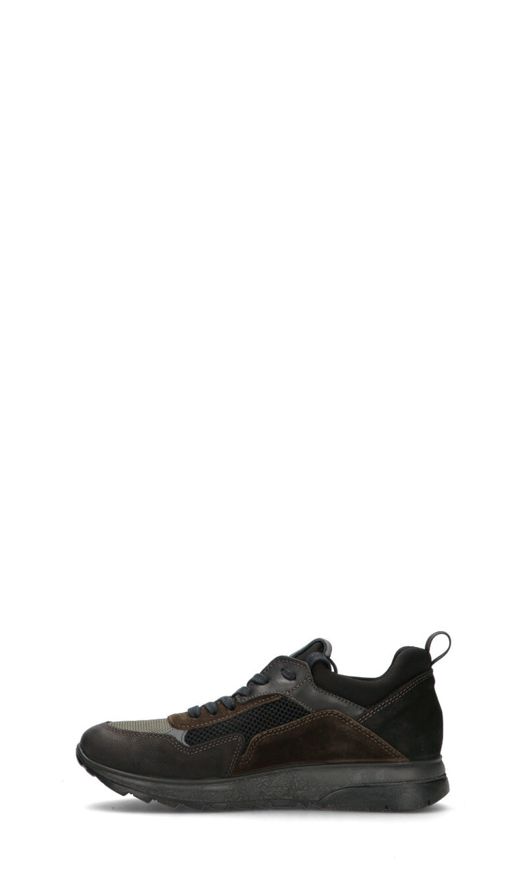 IGI&CO Sneaker uomo nera/marrone in suede