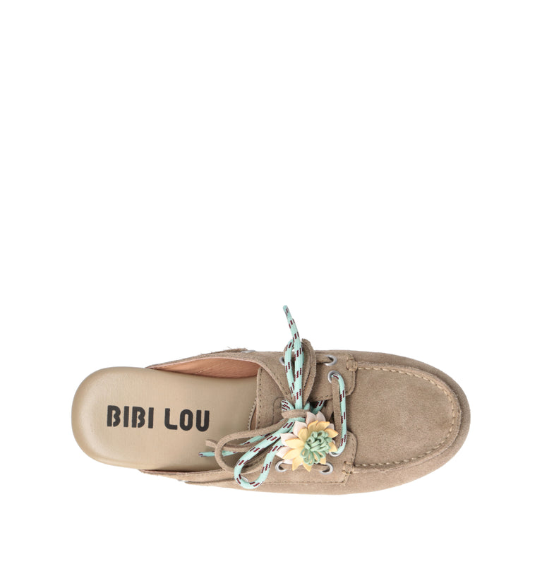 BIBI LOU Sabot donna beige in suede