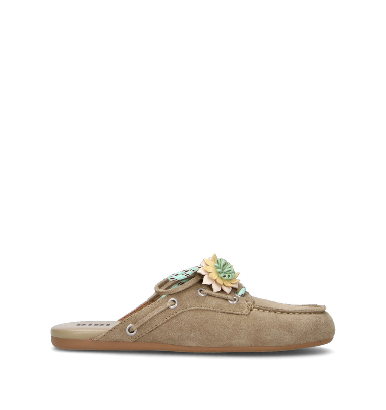 BIBI LOU Sabot donna beige in suede