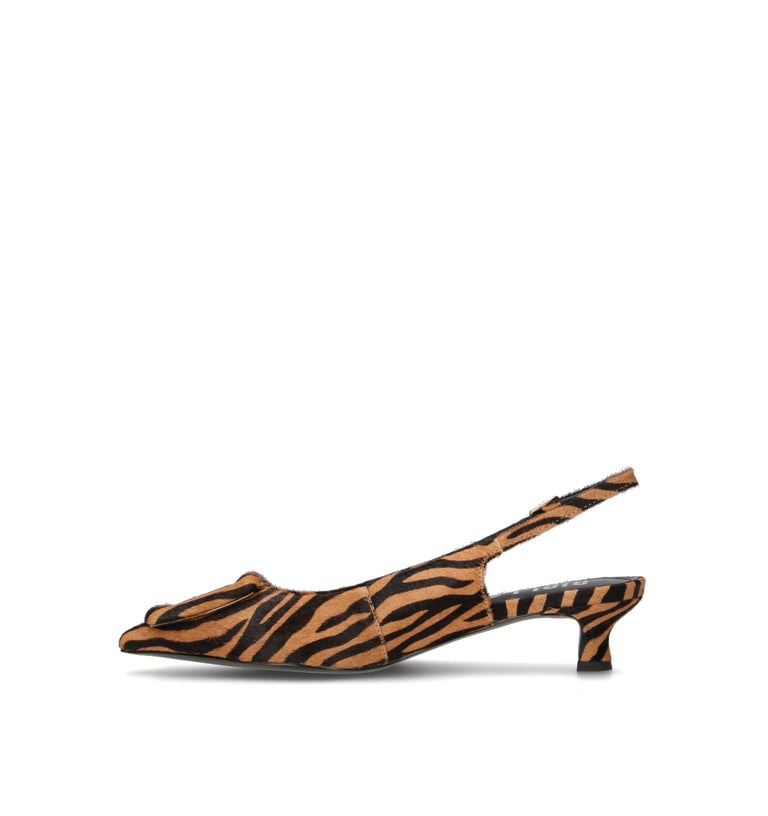 BIBI LOU Slingback donna zebrata in cavallino