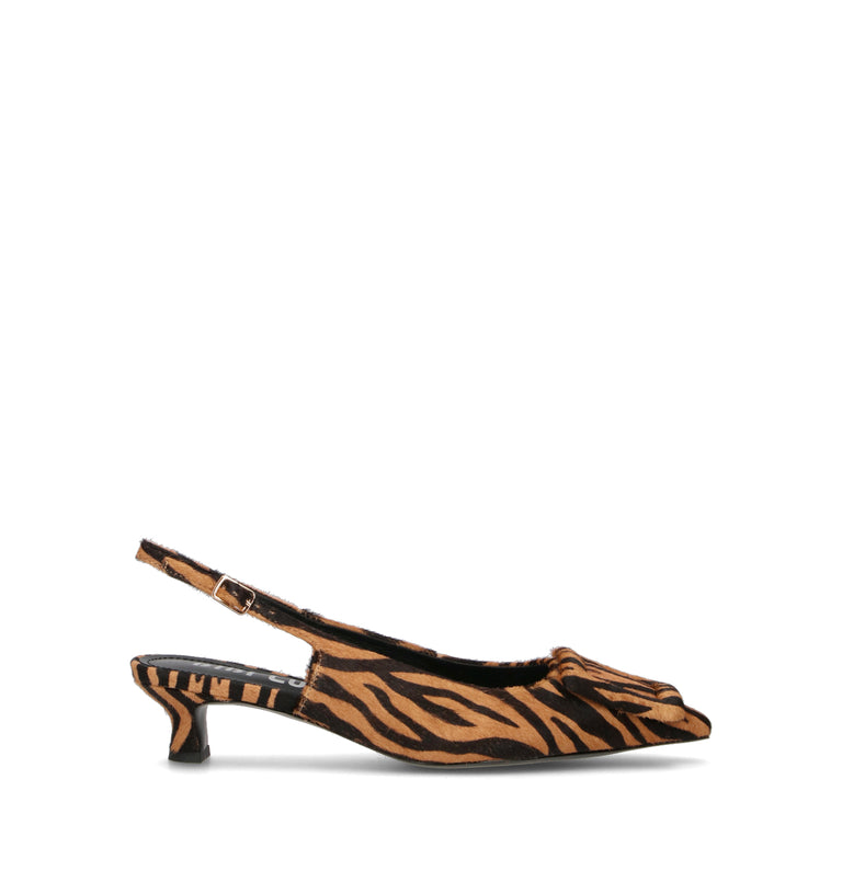 BIBI LOU Slingback donna zebrata in cavallino