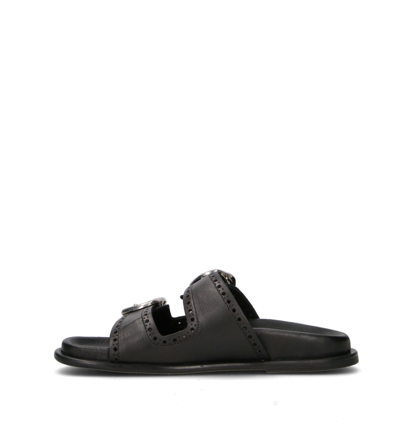 PIXY Ciabatta donna nera in pelle