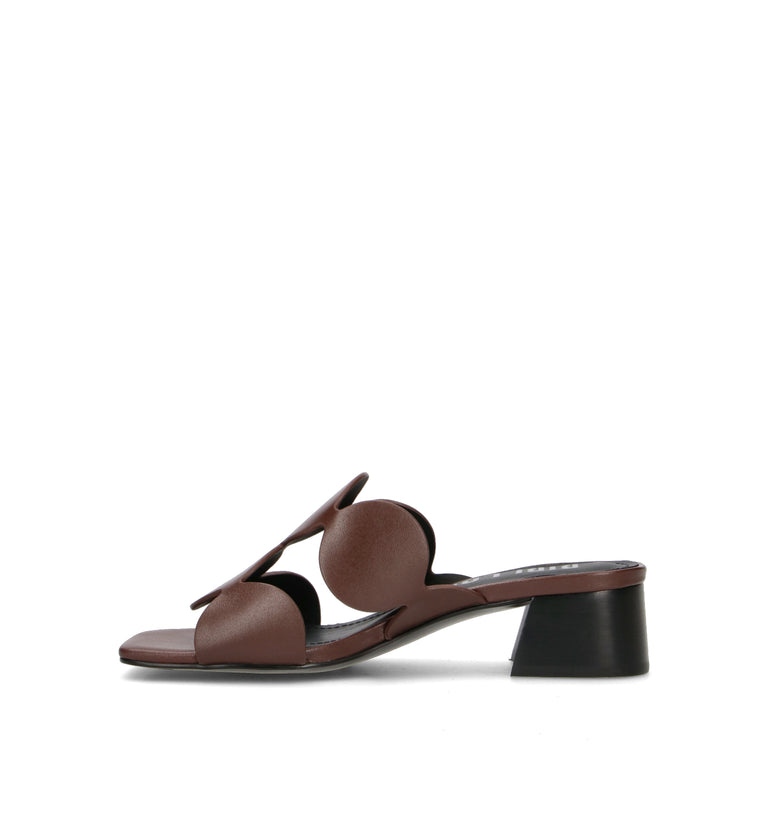 BIBI LOU Ciabatta donna marrone in pelle