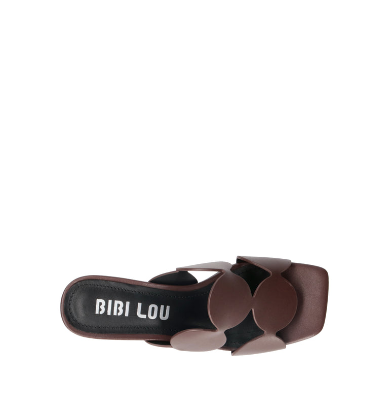 BIBI LOU Ciabatta donna marrone in pelle