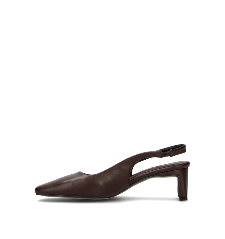 PIXY Slingback donna marrone in pelle