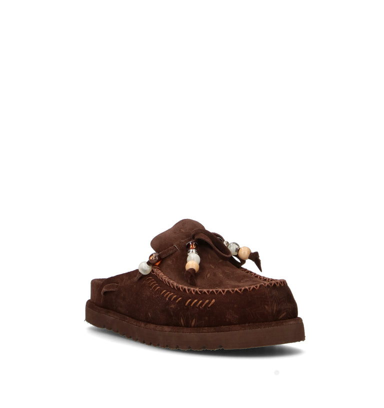 PIXY Sabot donna marrone in suede