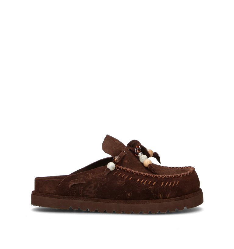 PIXY Sabot donna marrone in suede