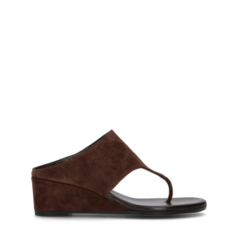 PIXY Sandalo donna marrone in suede