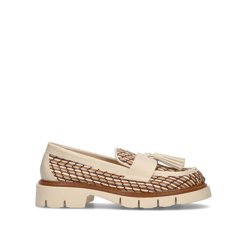 REBECCA VAN DIK Mocassino donna beige/crema