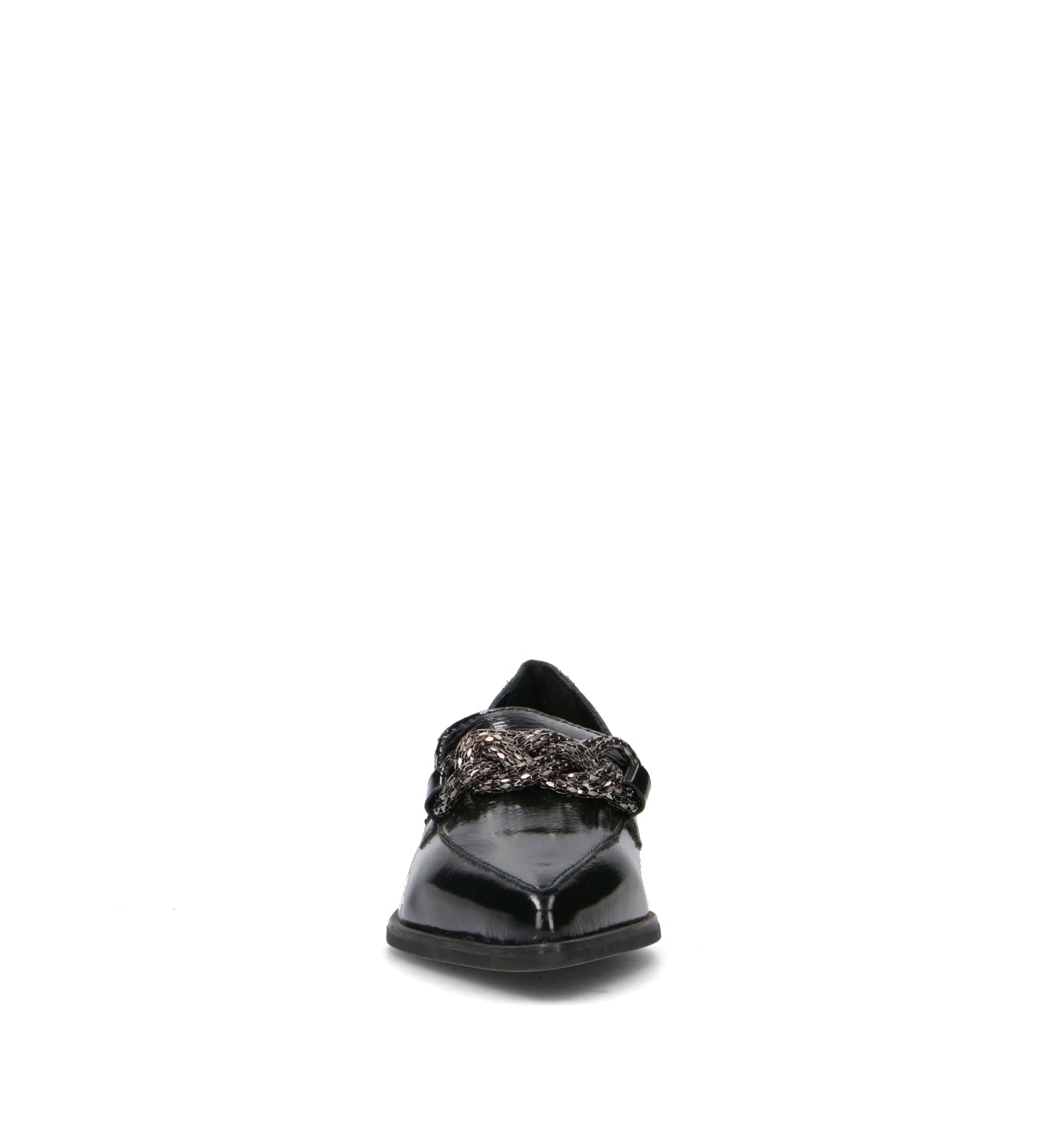 RIZZOLI Mocassino donna nero in pelle