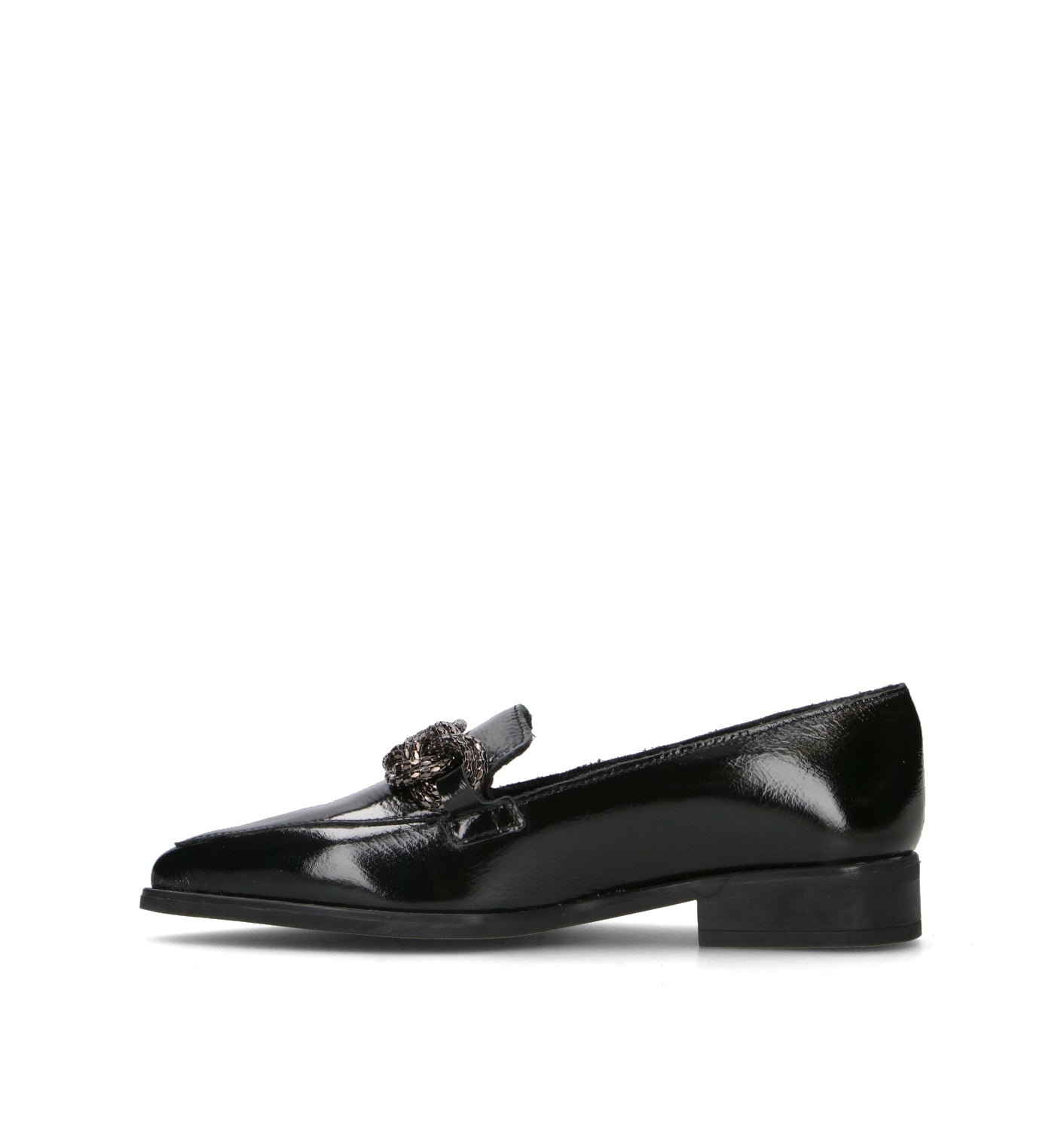 RIZZOLI Mocassino donna nero in pelle
