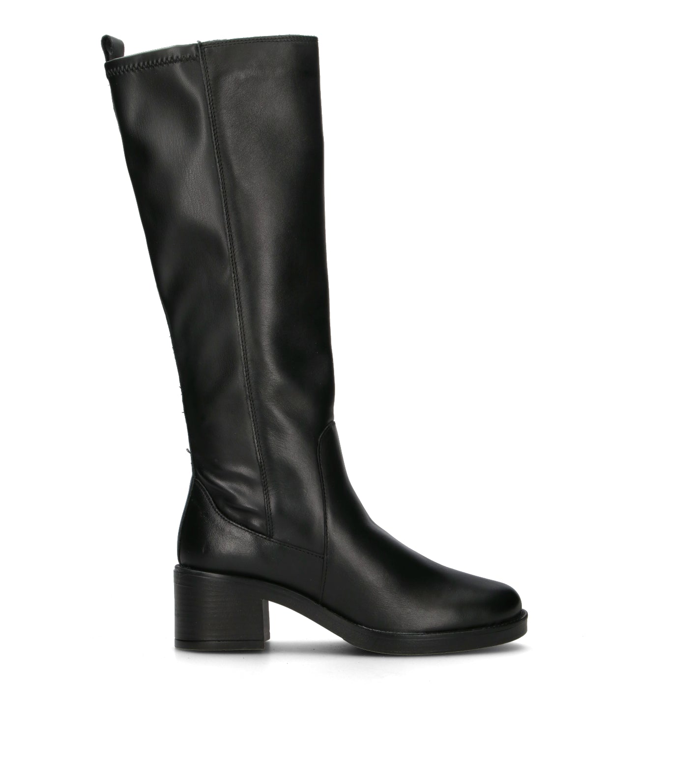 VARIOPINTO Stivale donna nero in pelle
