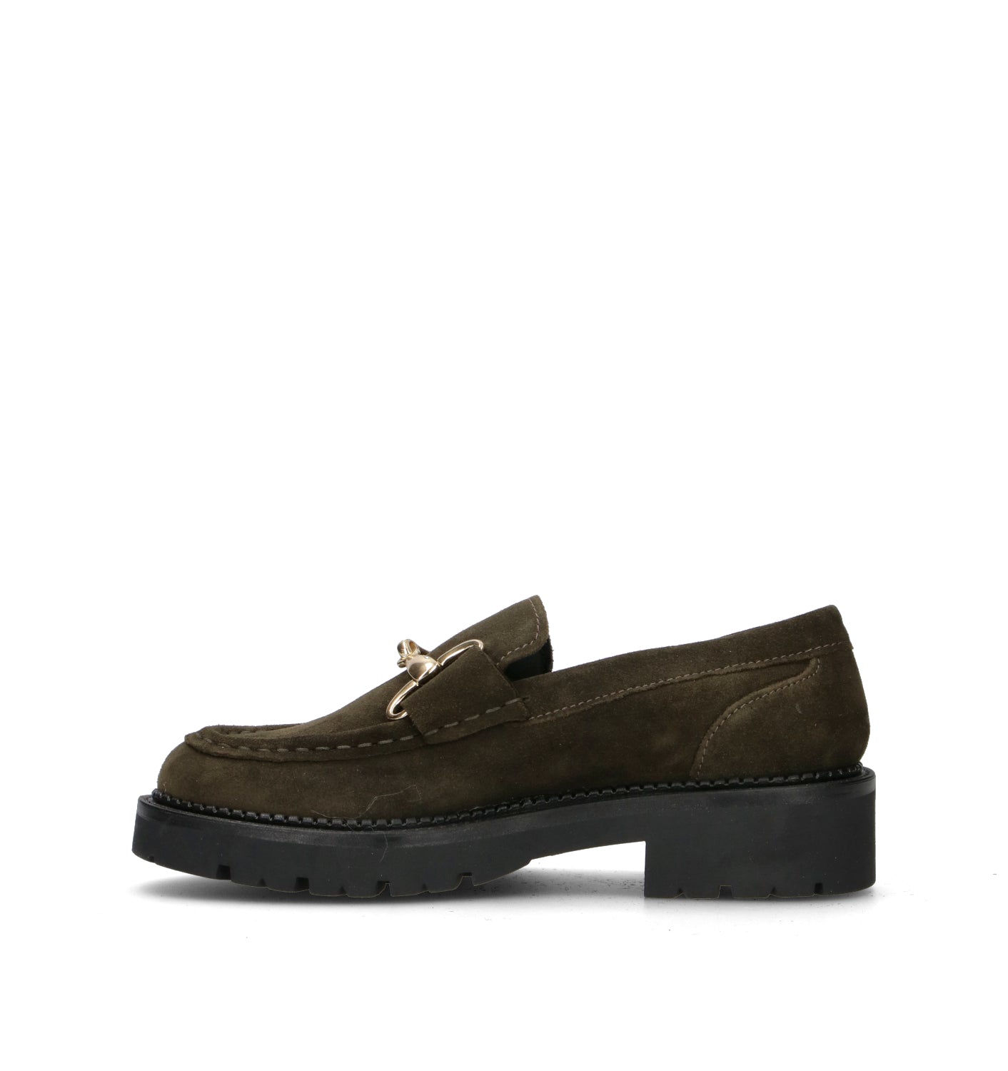 RIZZOLI Mocassino donna oliva in suede