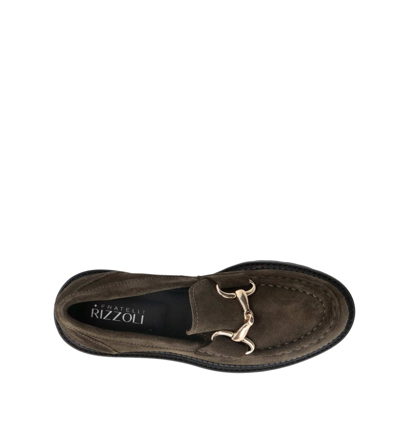 RIZZOLI Mocassino donna oliva in suede