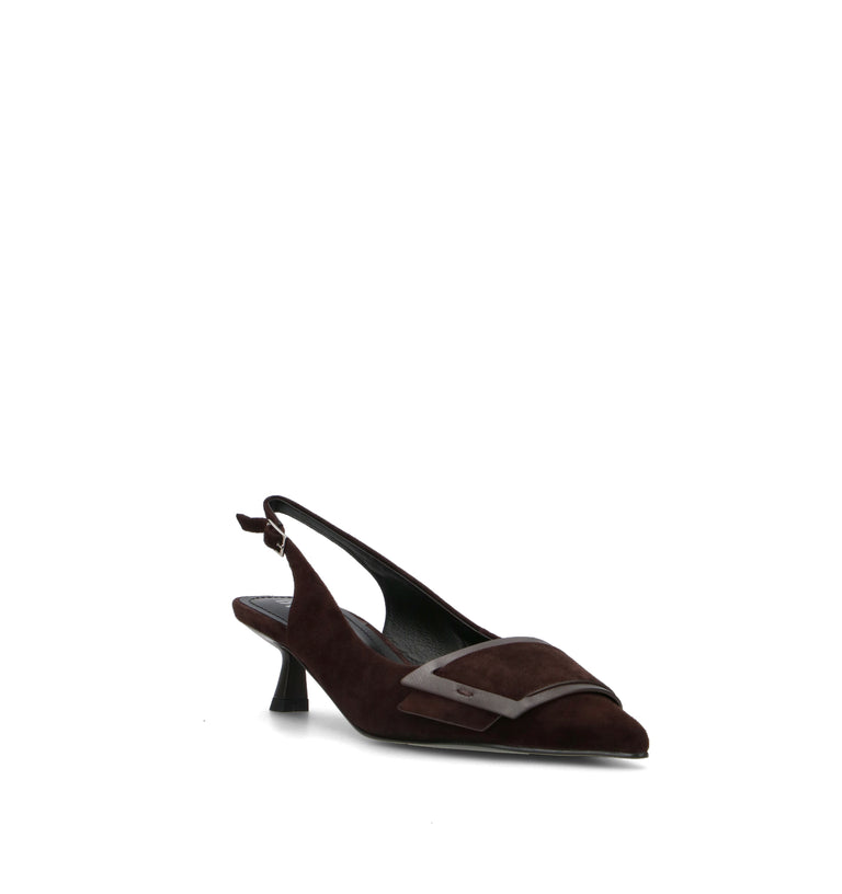 BIBI LOU Slingback donna marrone in suede