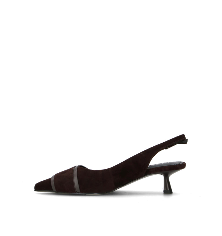 BIBI LOU Slingback donna marrone in suede