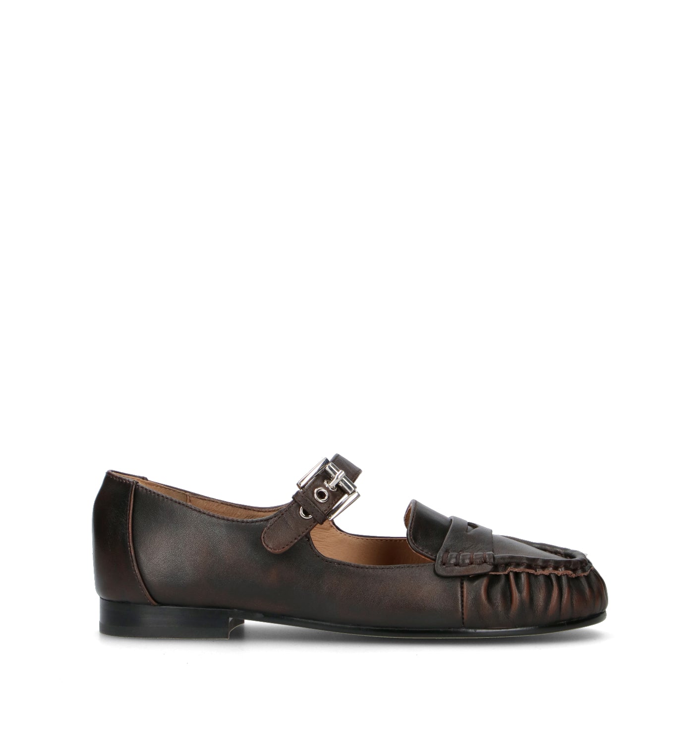 BIBI LOU Ballerina donna marrone in pelle
