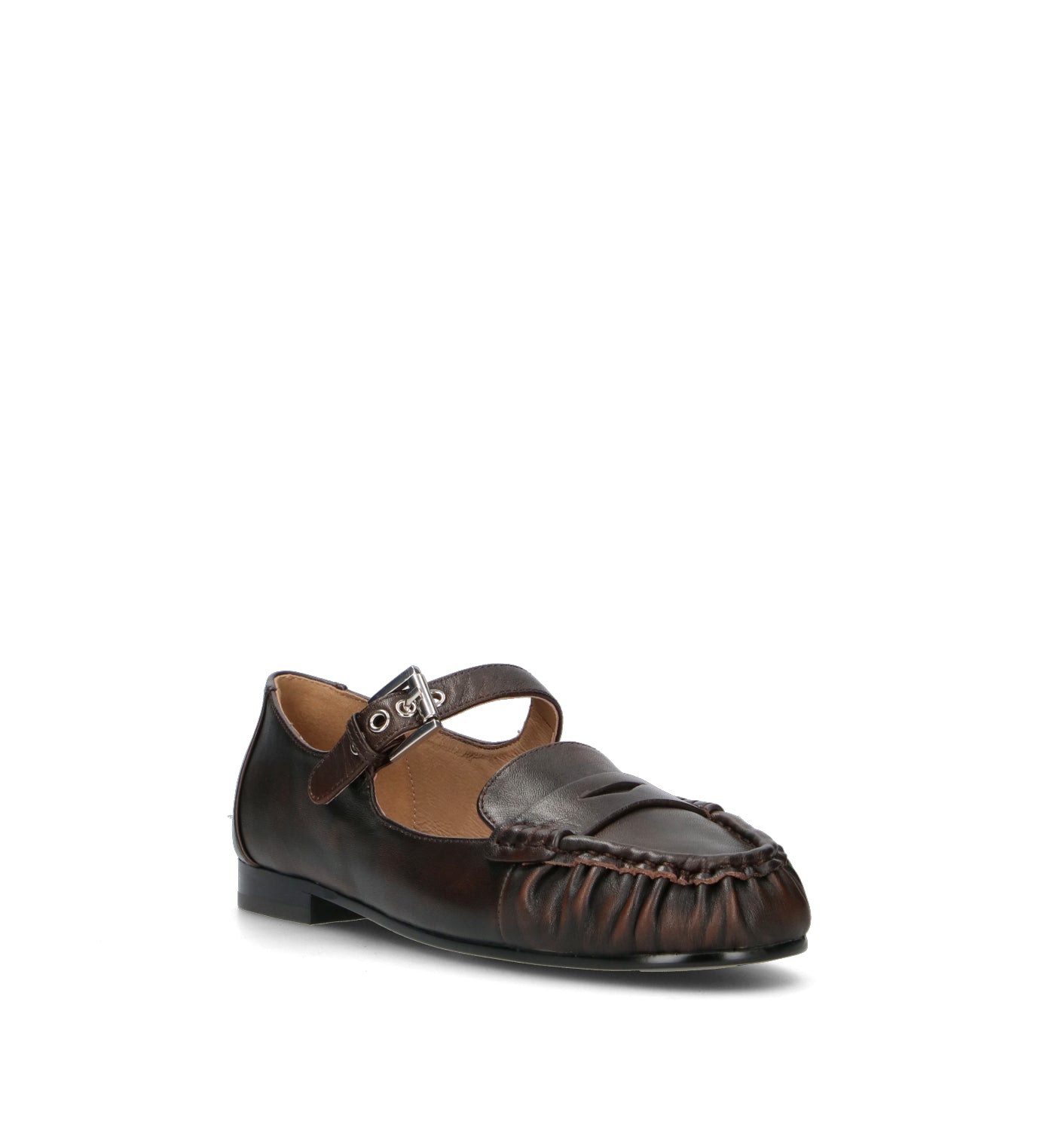 BIBI LOU Ballerina donna marrone in pelle