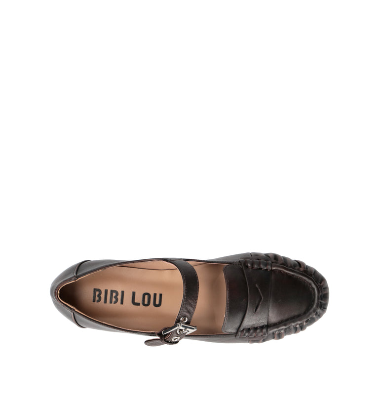 BIBI LOU Ballerina donna marrone in pelle