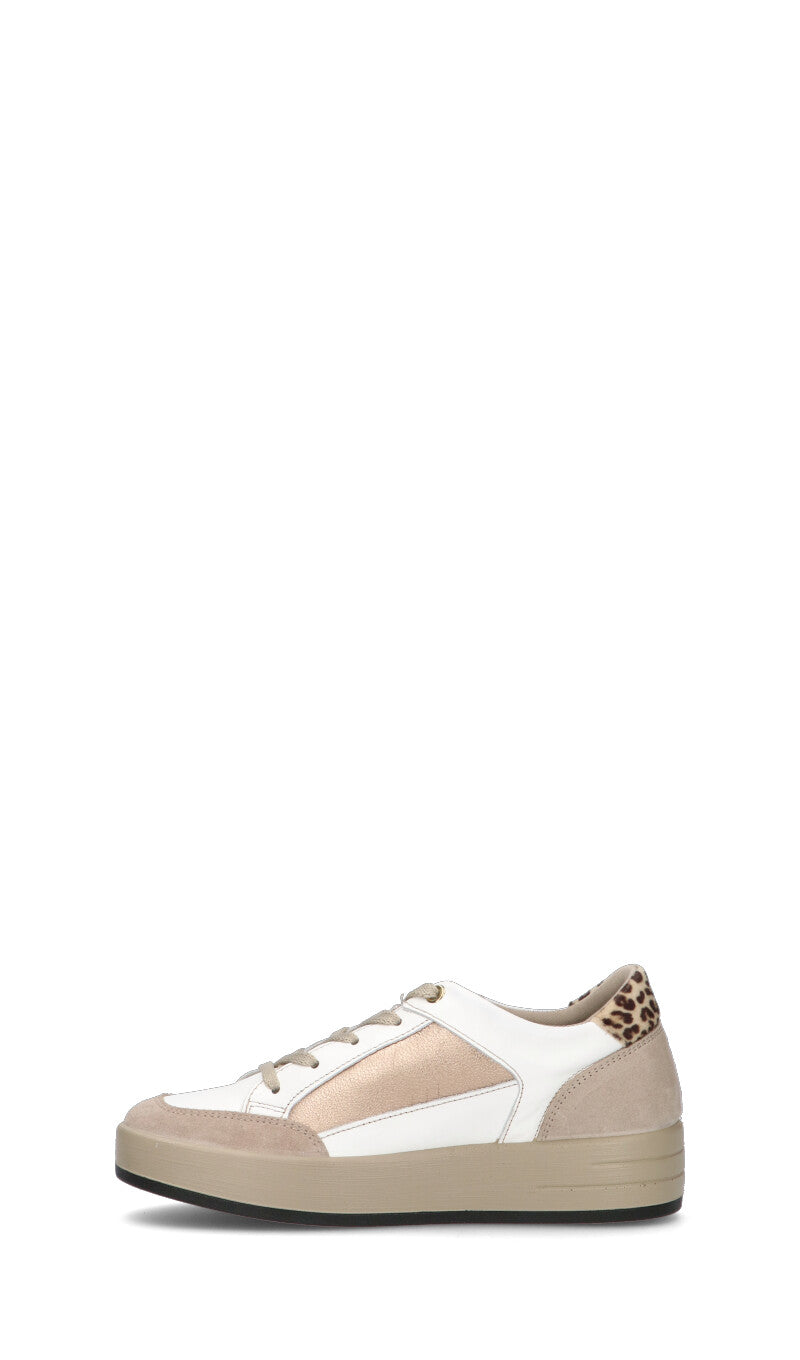 IGI&CO Sneaker donna bianca/beige in pelle