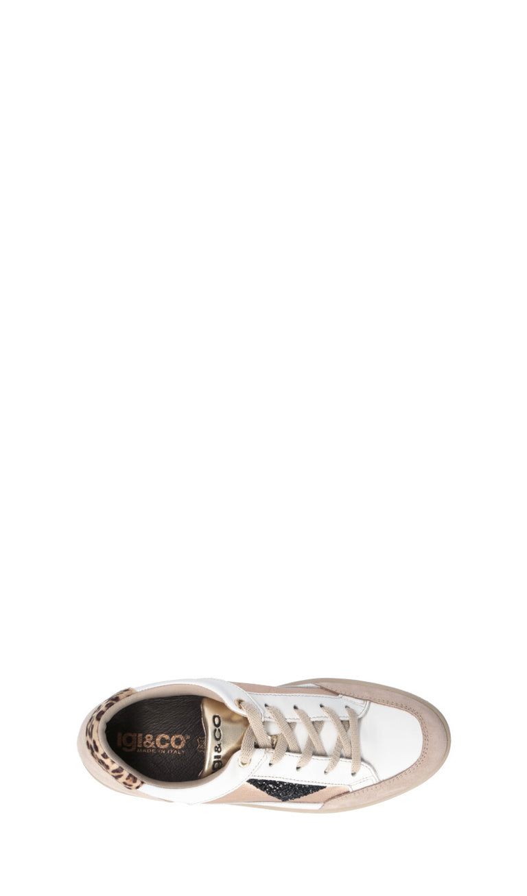 IGI&CO Sneaker donna bianca/beige in pelle