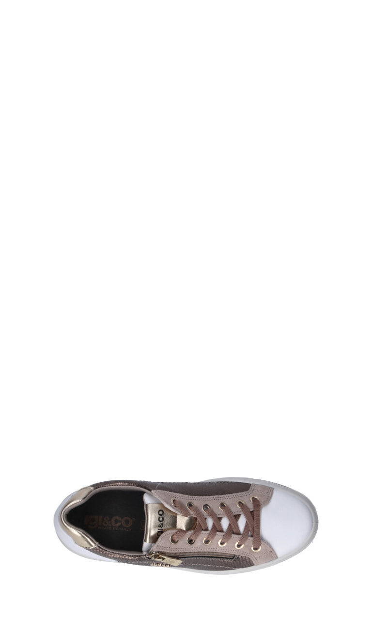 IGI&CO Sneaker donna bianca/beige in pelle