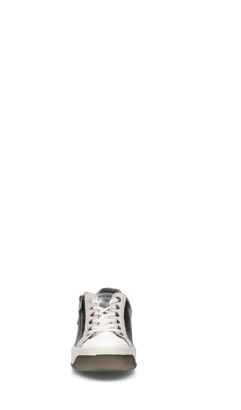 IGI&CO Sneaker donna bianca/argento in pelle