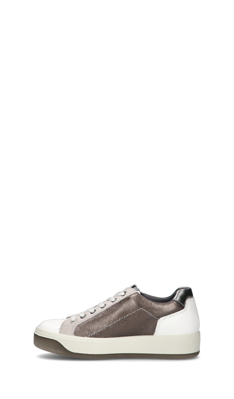 IGI&CO Sneaker donna bianca/argento in pelle