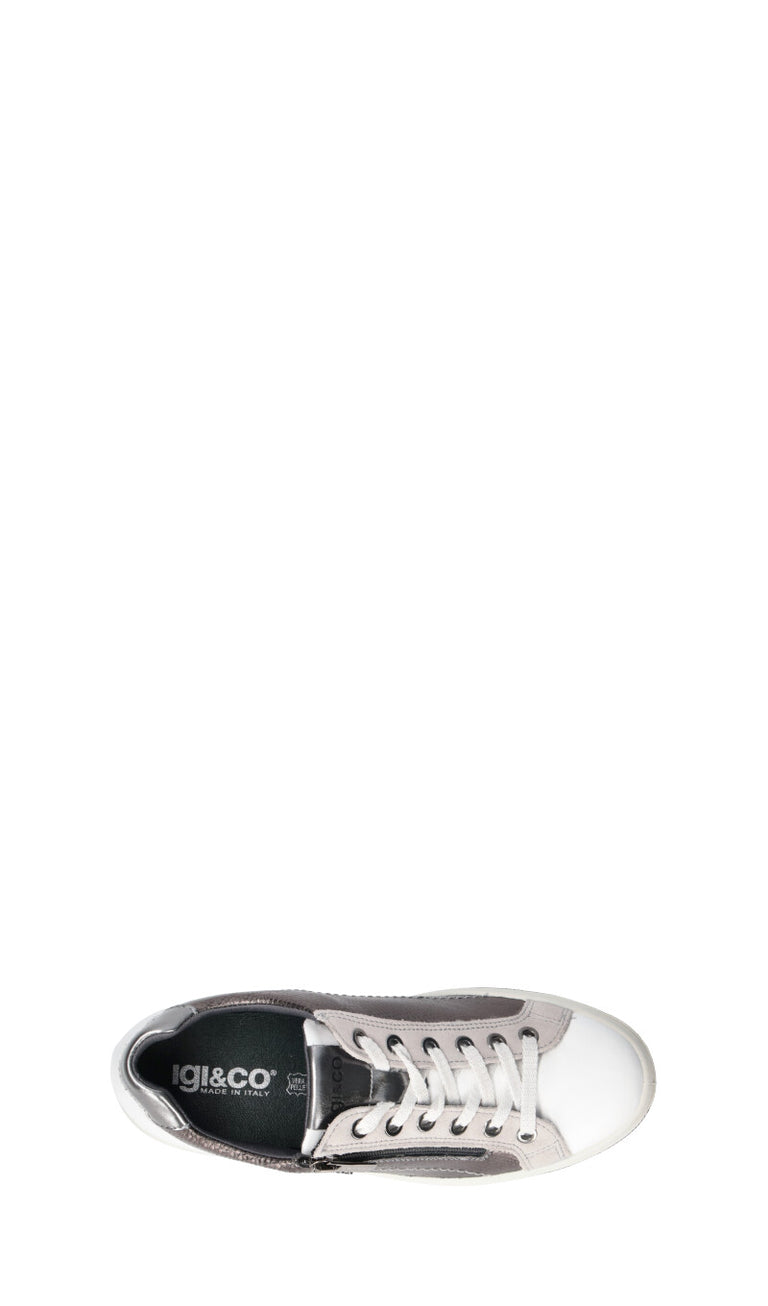 IGI&CO Sneaker donna bianca/argento in pelle