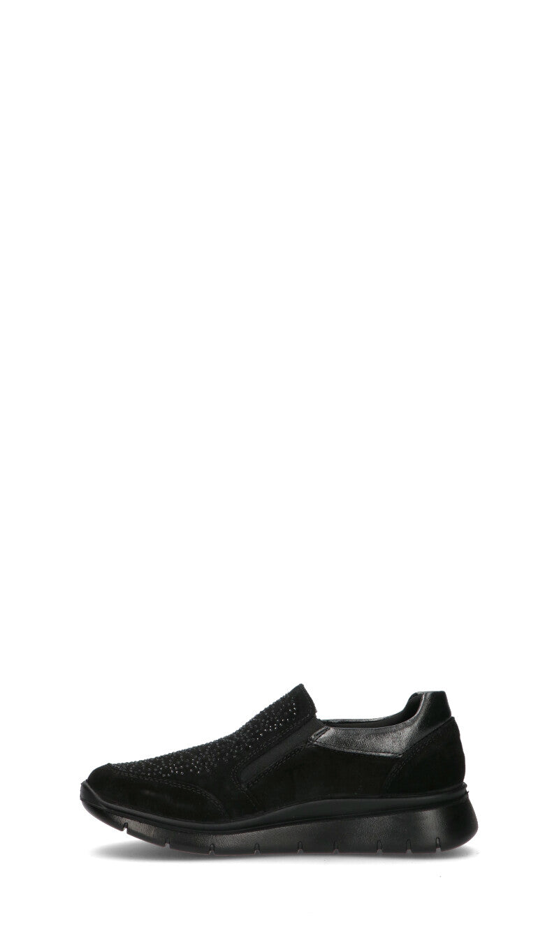 ENVAL Scarpa comfort donna nera in suede