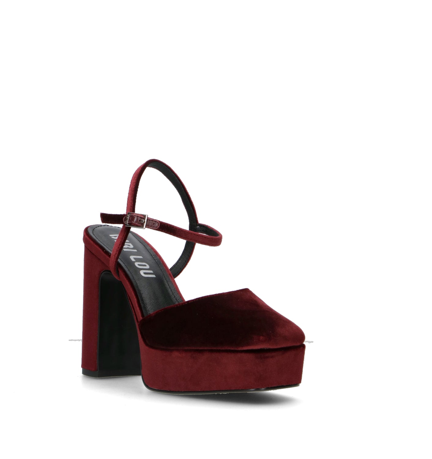 BIBI LOU Sandalo donna rosso in velluto