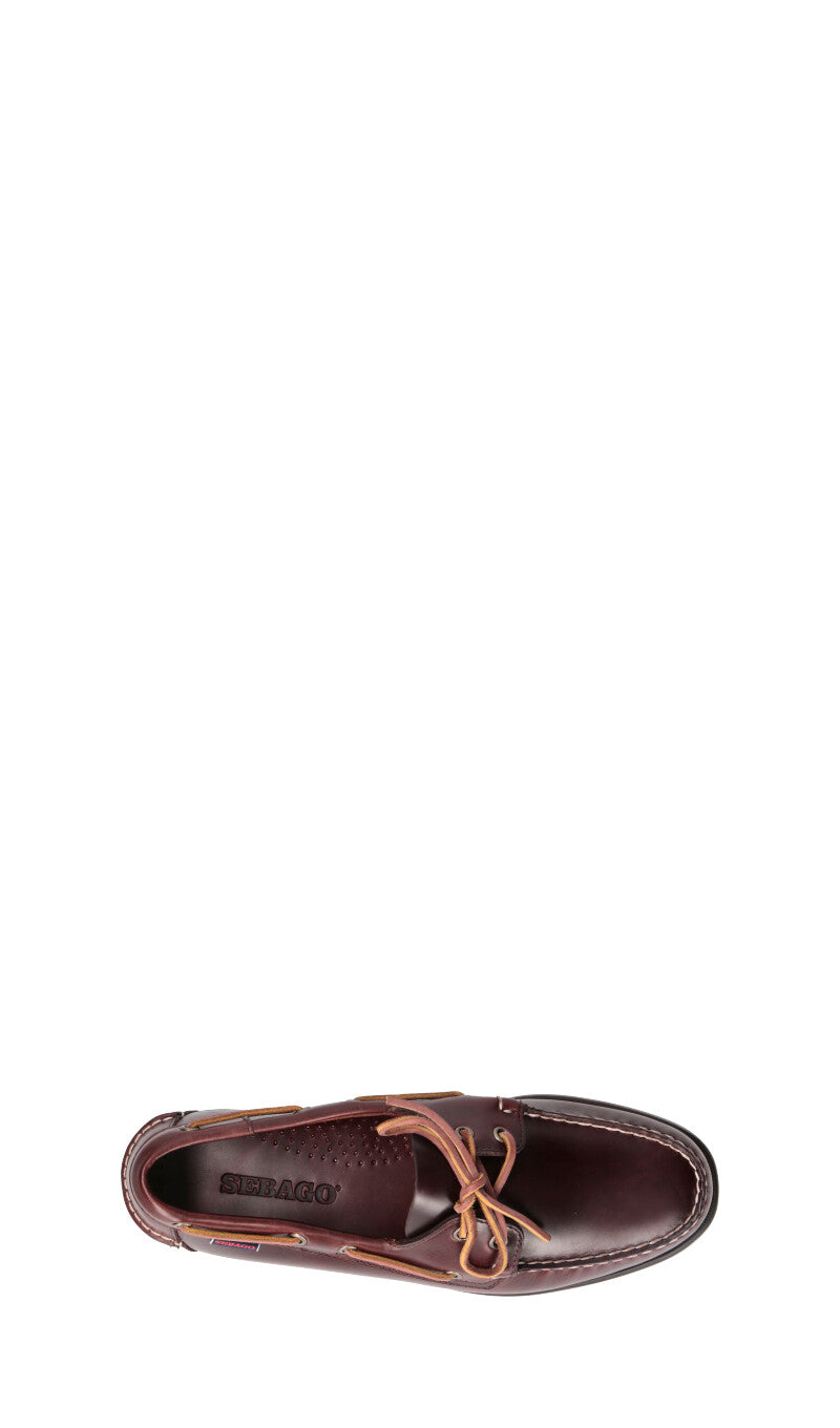 SEBAGO Scarpa barca uomo marrone in pelle