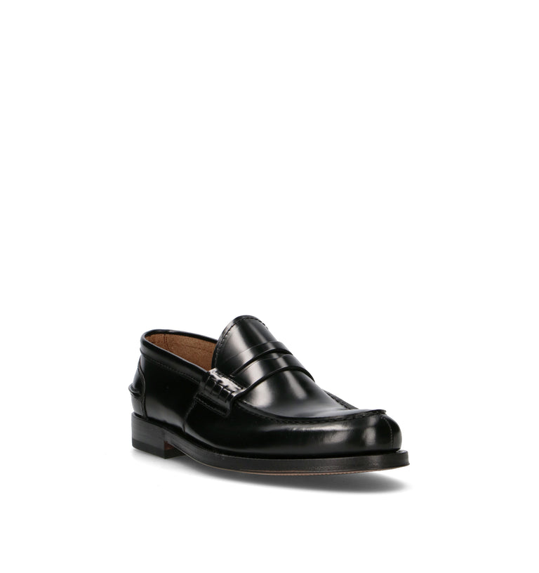 GREEN GEORGE Mocassino uomo nero in pelle