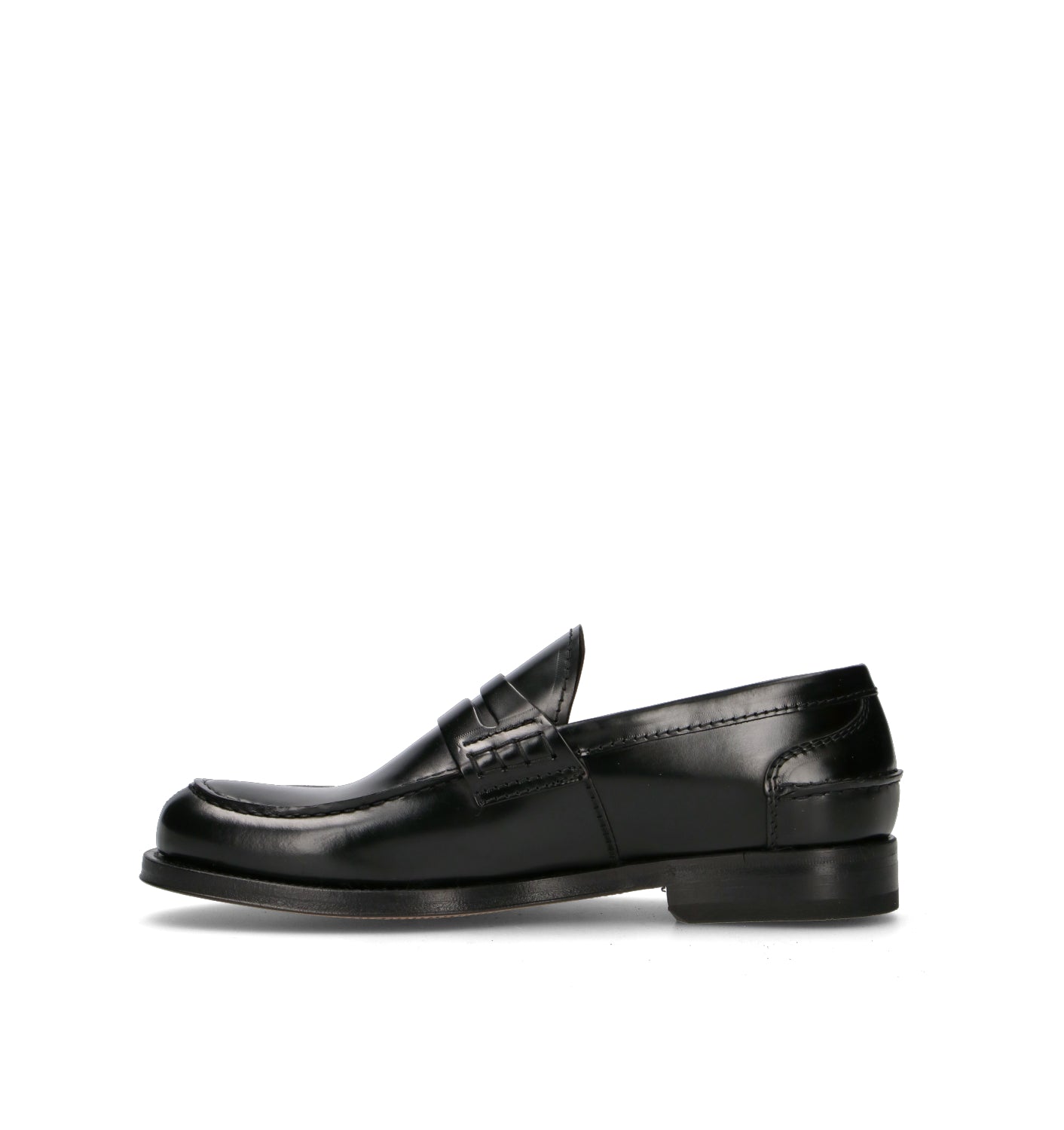 GREEN GEORGE Mocassino uomo nero in pelle