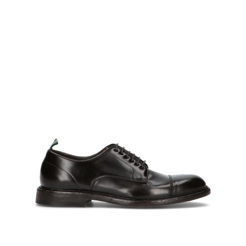 GREEN GEORGE Stringata uomo marrone in pelle