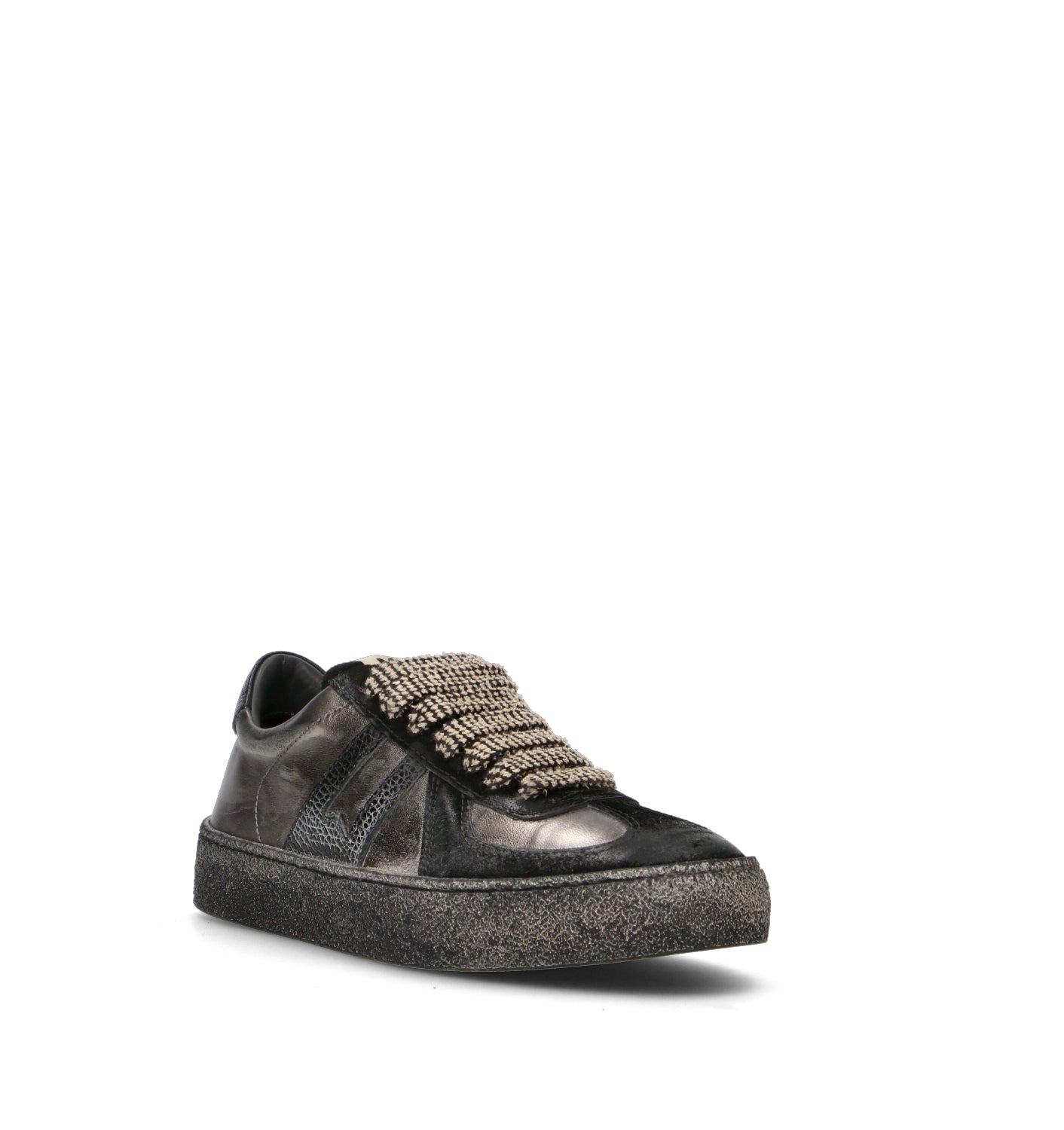 MOMA Sneaker donna nera in pelle