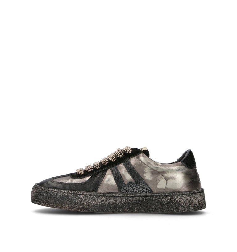 MOMA Sneaker donna nera in pelle