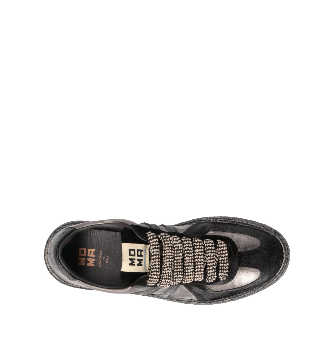 MOMA Sneaker donna nera in pelle