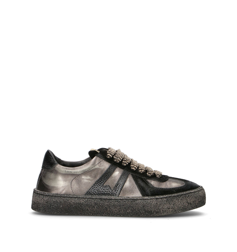 MOMA Sneaker donna nera in pelle