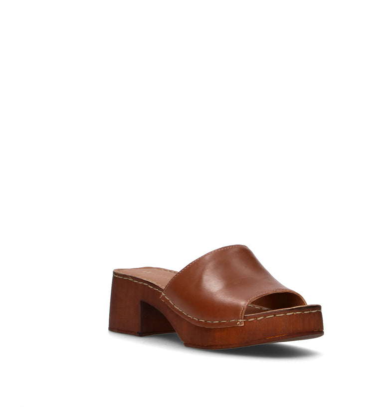 VARIOPINTO Sandalo donna cognac in pelle