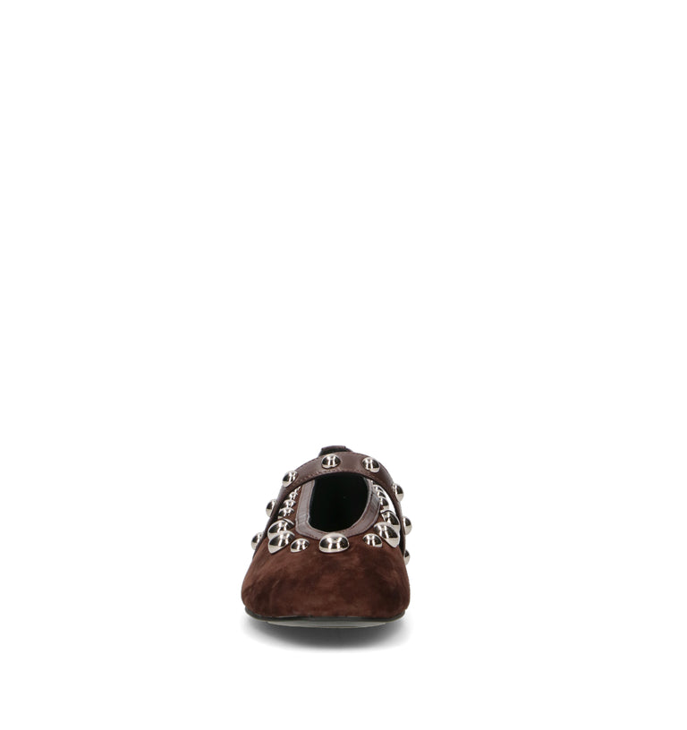 BIBI LOU Ballerina donna marrone in suede