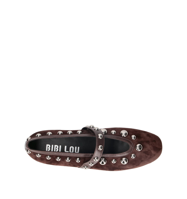 BIBI LOU Ballerina donna marrone in suede