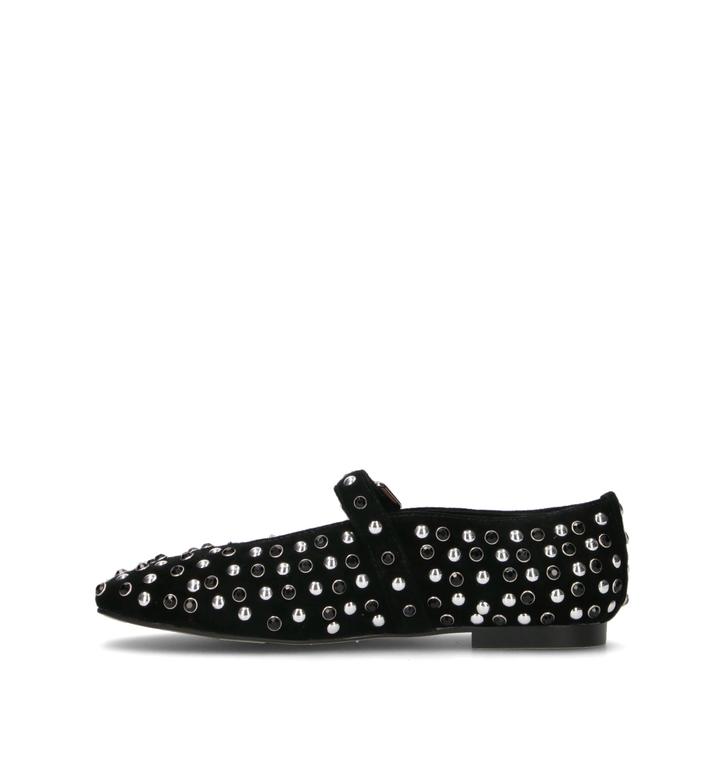 BIBI LOU Ballerina donna nera in suede
