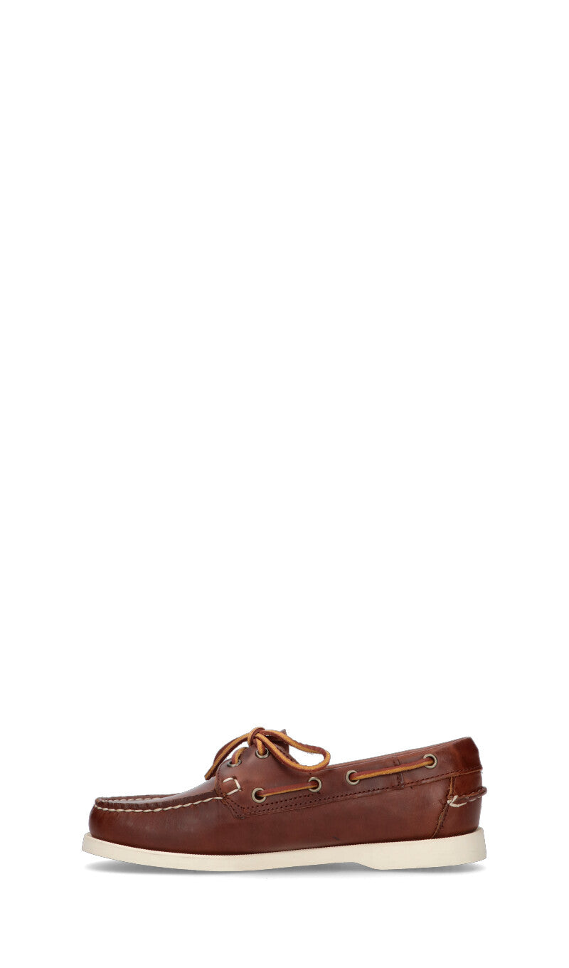 SEBAGO Scarpa barca donna marrone in pelle
