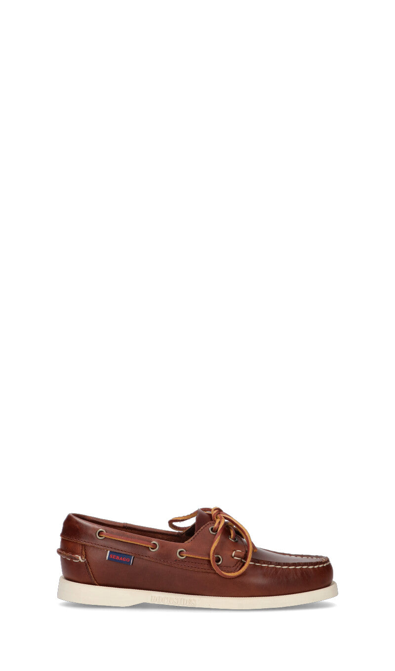 SEBAGO Scarpa barca donna marrone in pelle