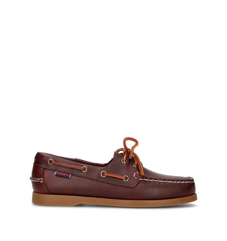 SEBAGO Scarpa barca donna marrone in pelle
