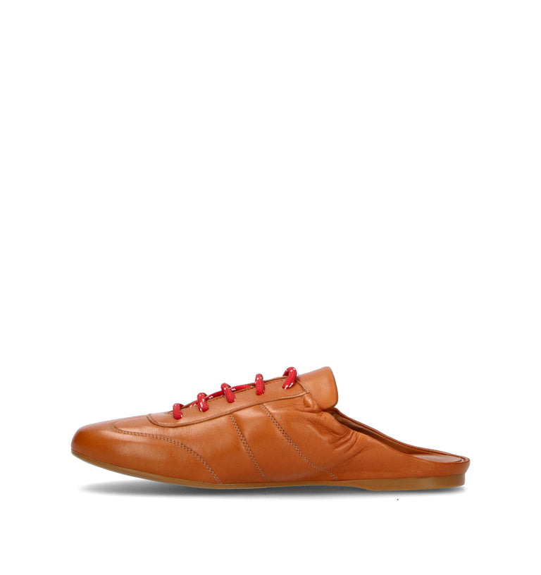 GUGLIELMO ROTTA Sabot donna marrone in pelle