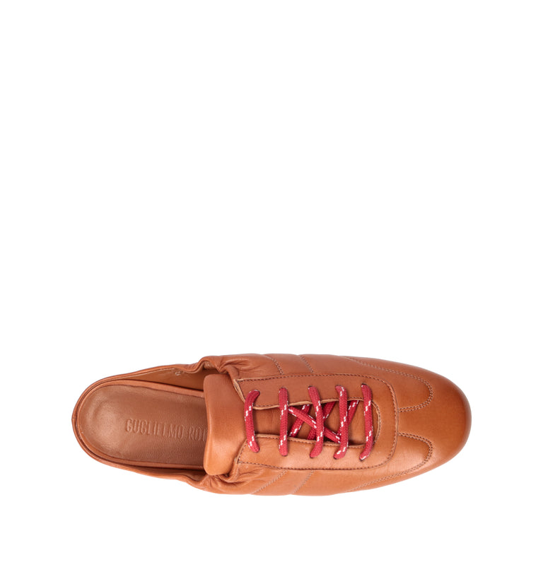 GUGLIELMO ROTTA Sabot donna marrone in pelle