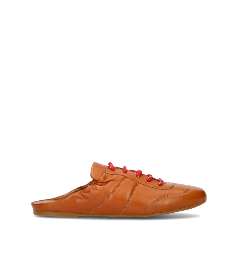 GUGLIELMO ROTTA Sabot donna marrone in pelle